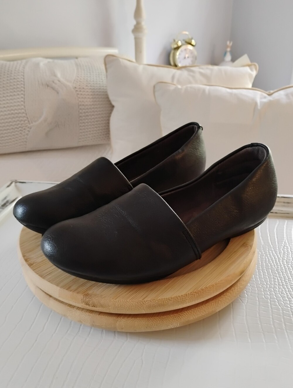 Eurosoft By Sofft Black Slip-on Loafer Shoes 6.5